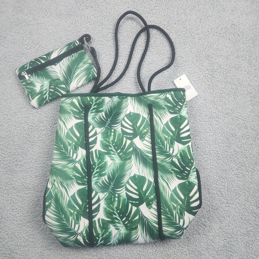 New Tropical Neoprene Bag With Cosmetic Case CBOCS Cracker Barrel Magnetic Close
